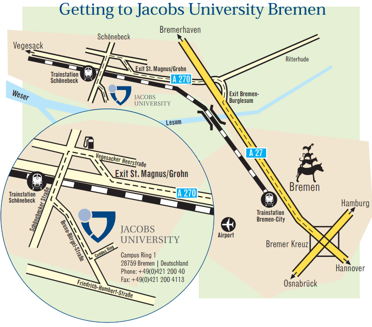 Directions to Jacobs University